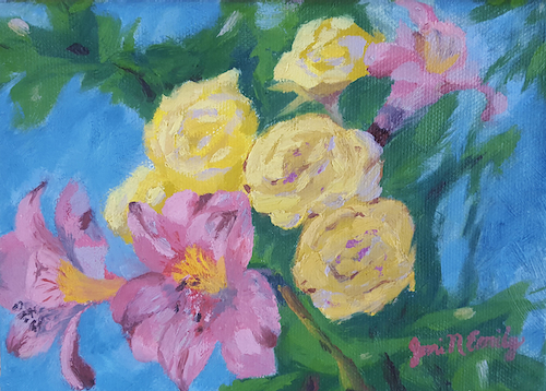 Yellow Roses III 5x7 $290 at Hunter Wolff Gallery